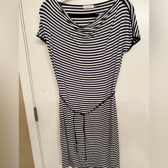NWT Calvin Klein Stripes Dress - Picture 2 of 5